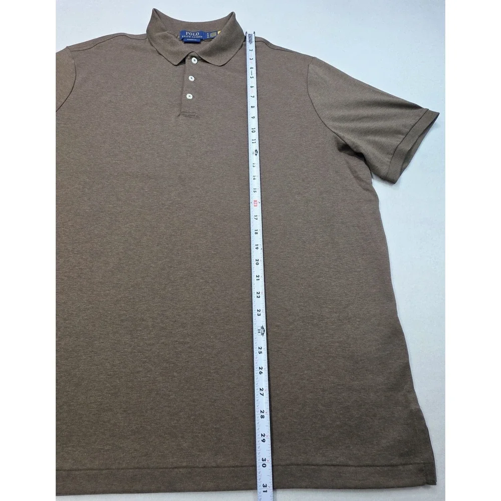 Polo Ralph Lauren Classic Fit Polo Shirt XL Brown LIMITED USE Soft Flesh Pony
